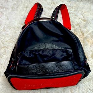 Christian Louboutin black backpack.